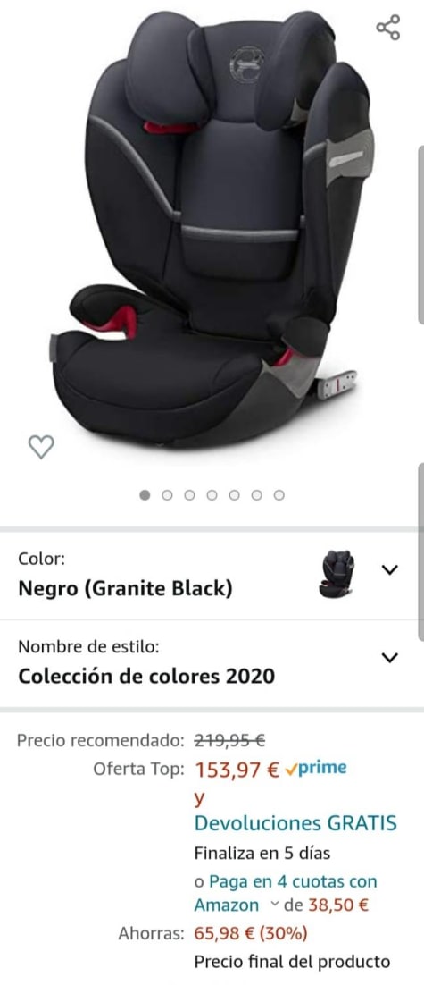 Chollo! Silla CYBEX Gold Solution S2 i-Fix 130€. - Blog de Chollos