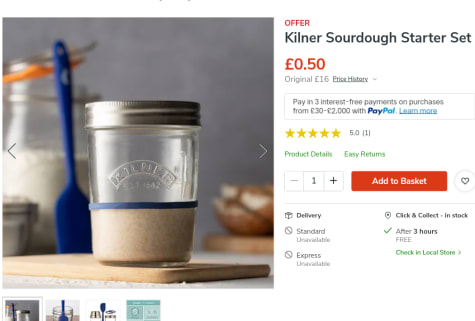 Kilner Sourdough Starter Set