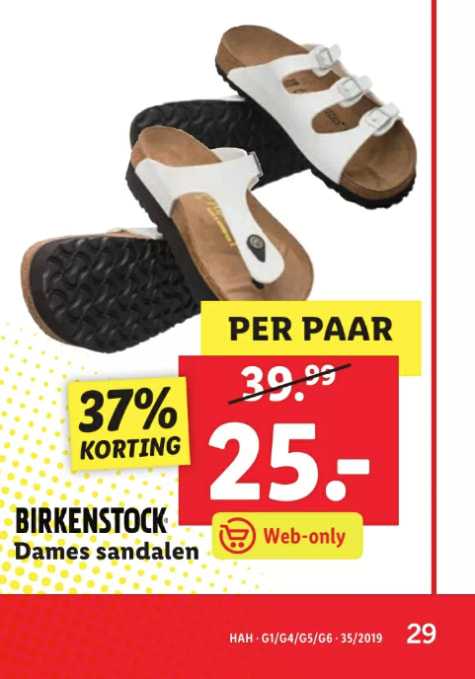 Structureel Millimeter Geschikt Birkenstock sandalen voor €25