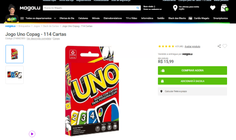 Jogo De Cartas - Uno - Copag - Original