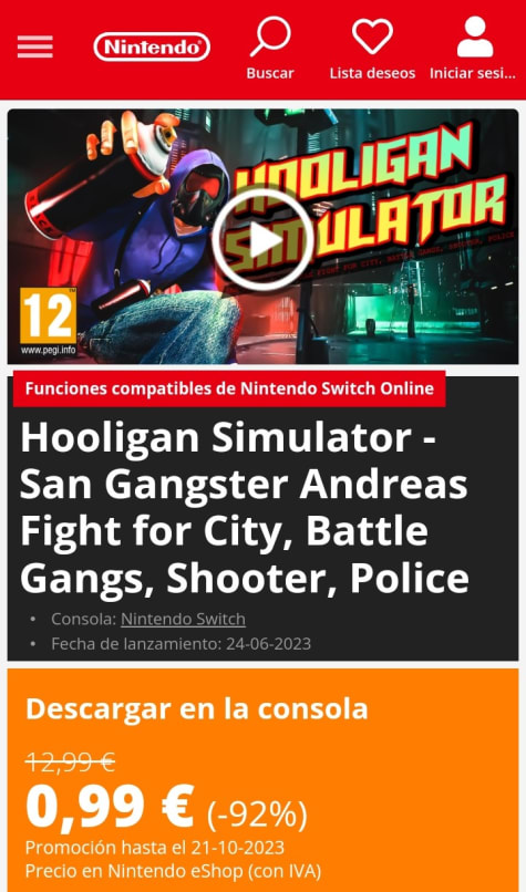 Hooligan Simulator - San Gangster Andreas Fight for City, Battle Gangs,  Shooter, Police for Nintendo Switch - Nintendo Official Site