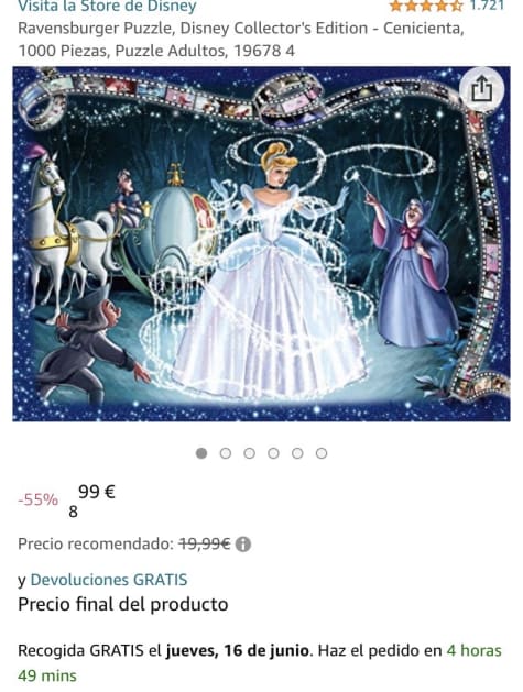 Puzzle 1000 Disney Fantasia con Ofertas en Carrefour