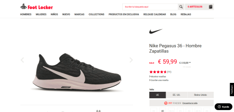 zapatillas nike foot locker hombre