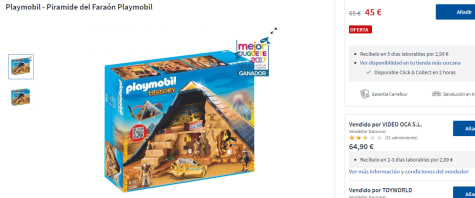 piramide de playmobil carrefour