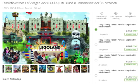 Met veel korting naar LEGOLAND® Billund Aanbiedingen Met veel korting naar LEGOLAND® Billund Aanbiedingen