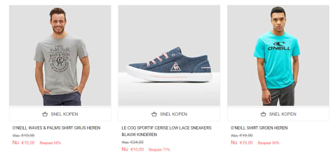 20% Extra Korting op de sale bij Perry Sport Aanbiedingen