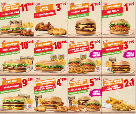 Subordinar Cabaña Abolido Cupones Burger King hasta el 25 de Enero de 2021