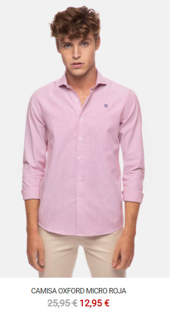 lana Sip galón Camisa Oxford Micro para Hombre por 12.95€ en Alvaro Moreno