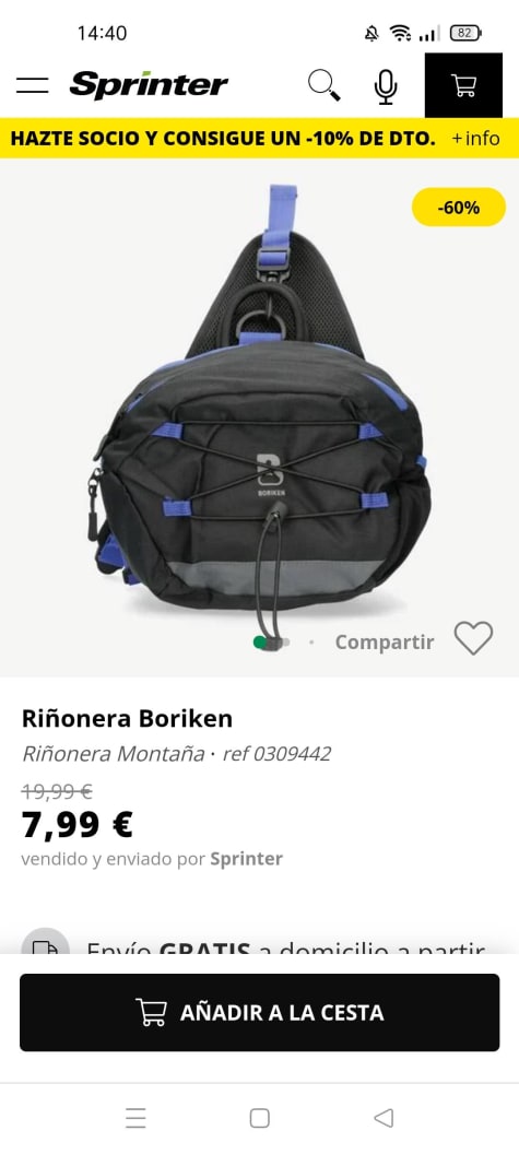 Céntrico genio Abolido Riñonera de montaña Boriken por 7,99€