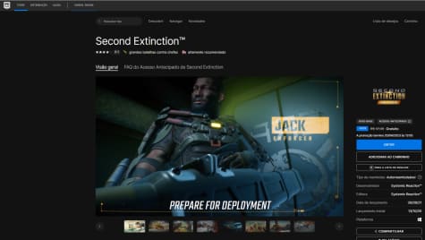 Second Extinction está gratuito para PC - Nerdbunker