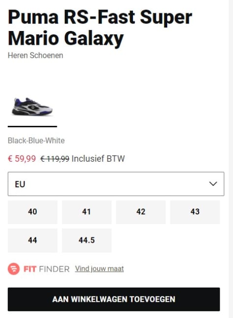 puma rs fast super mario