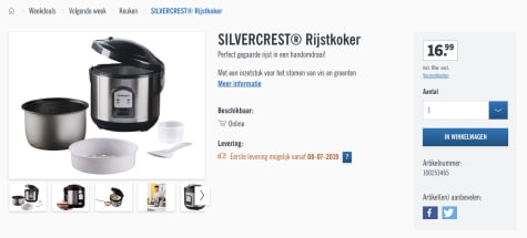 SILVERCREST® voor 16,99 euro