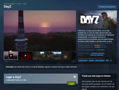 Juega a DayZ en Steam GRATIS »