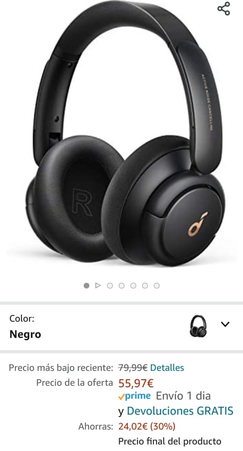 Anker Life Q30 Auriculares Cancelación Ruido Activa Hi-res