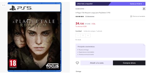 A Plague Tale: Requiem - PS5 · Focus Interactive · El Corte Inglés