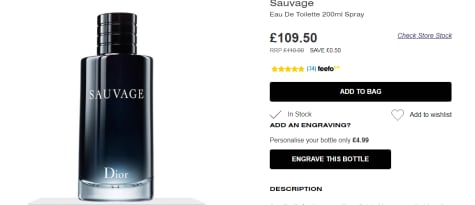 sauvage discount