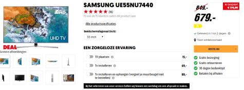 Samsung - tv voor €679