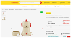 Extractor de Jugos Turmix Ultramar por $2,279 en Elektra