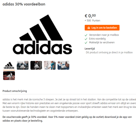 Trillen vuilnis middernacht Tot 35% extra korting bij Adidas dmv 500 ING rentepunten