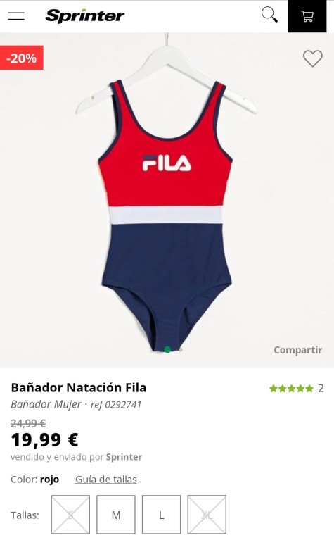 Bañador Natación Mujer de FILA por