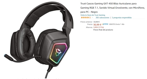 Trust Gxt 450 Blizz Rgb Auriculares Gaming 7 1 Por 30 99 En Amazon Trust Gxt 450 Blizz Rgb Auriculares Gaming 7 1 Por 30 99 En Amazon