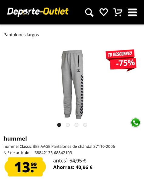 Pantalón largo Hummel Classic para Hombre