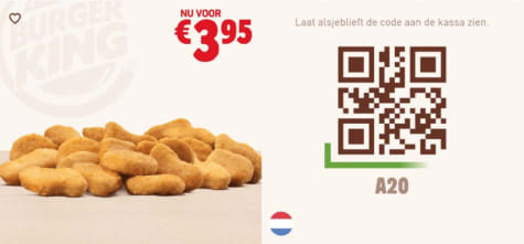 Alle Burger King kortingscodes/coupons Aanbiedingen