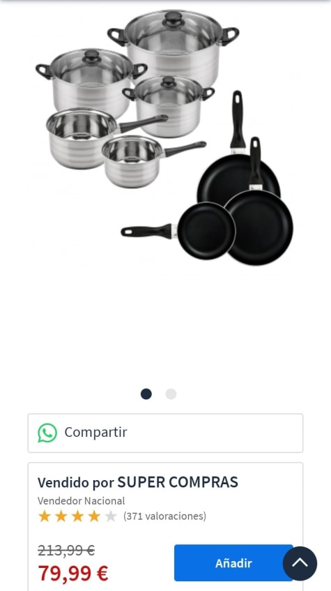 Batería De Cocina Sip 8 Piezas (dos Cazos + Tres Ollas Con Tapa De