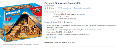 piramide de playmobil amazon