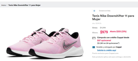 Tenis Nike Court Vision Low para hombre con 50% de descuento en Coppel