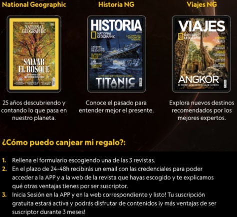 Oferta suscripción Revista Viajes National Geographic + REGALO