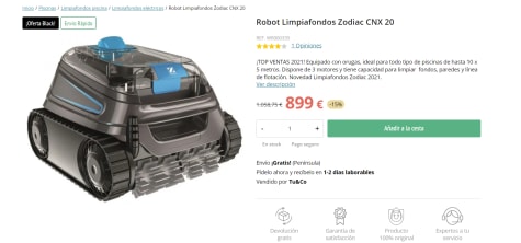 Zodiac CNX 20 - Robot limpiafondos