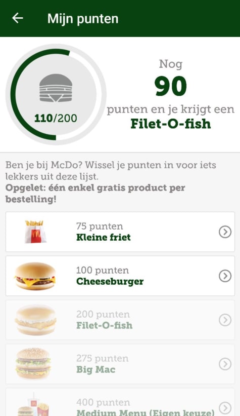Mcdonald belgie coupons