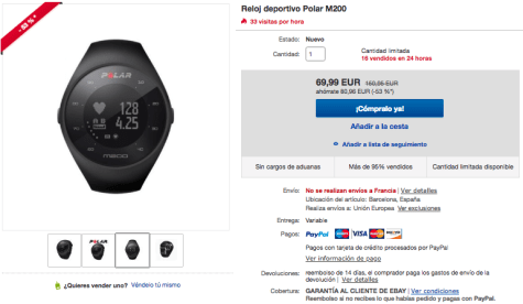 ebay polar m200