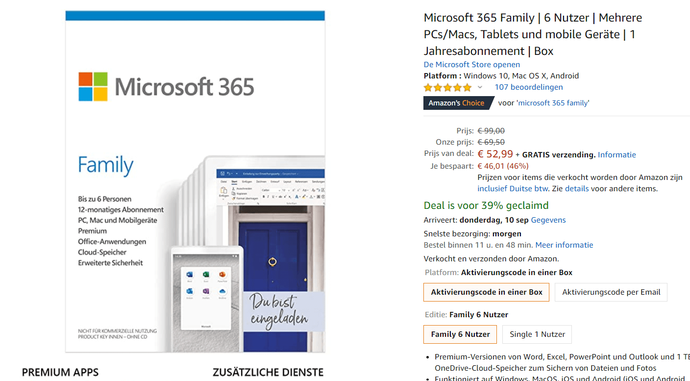 Microsoft 365 Family Купить Ключ