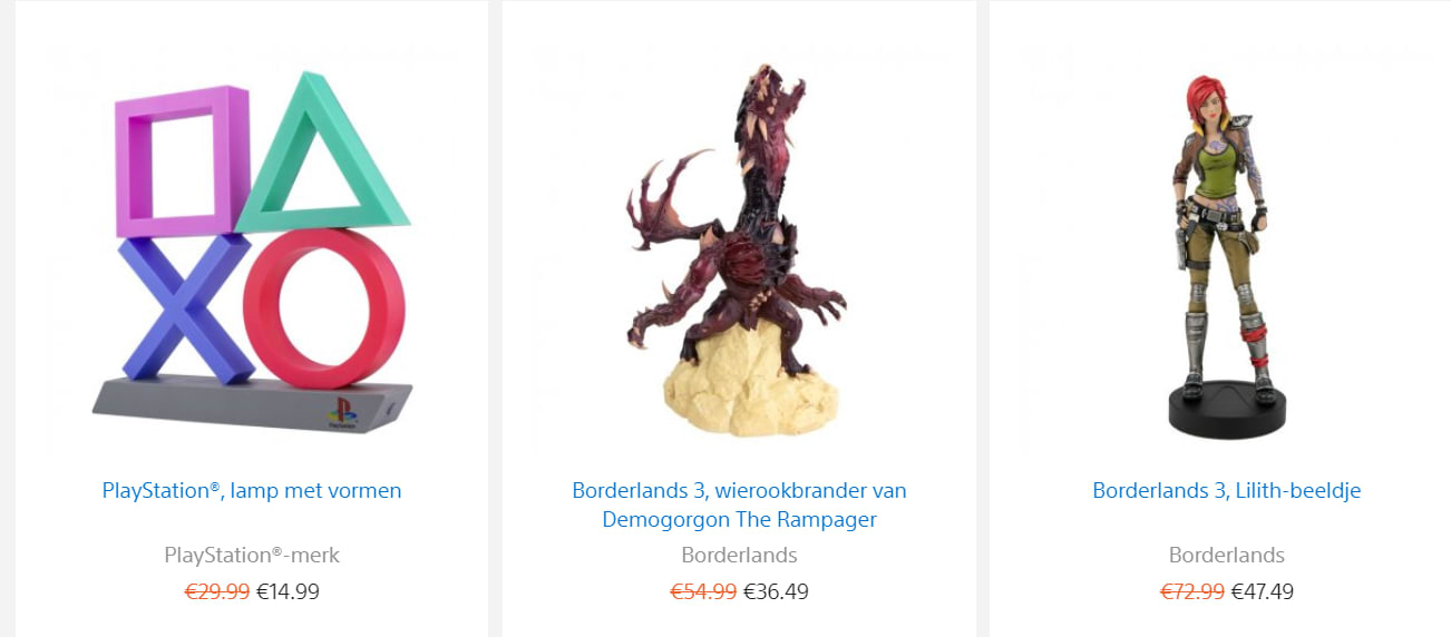 Tot 50% Korting op PlayStation Merchandise Aanbiedingen Enlarged image