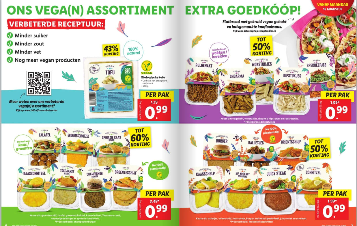 Alle vleesvervangers voor €0,99 Aanbiedingen Enlarged image