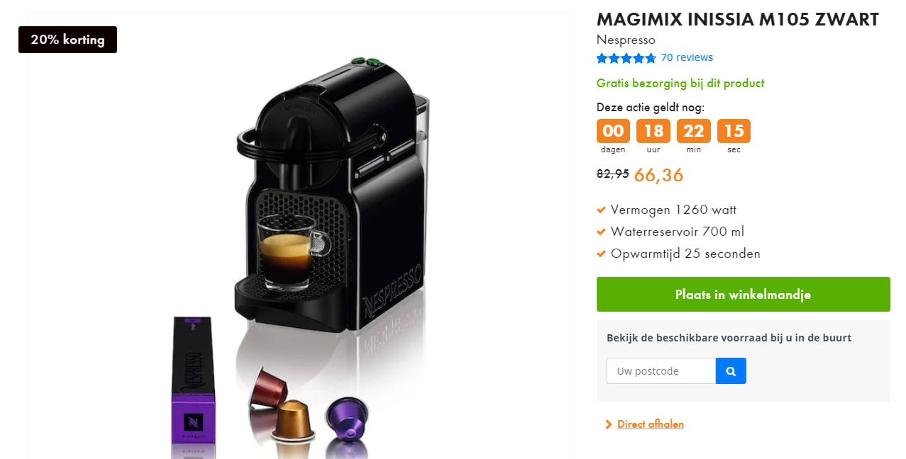 Nespresso Magimix Inissia M105 Aanbieding 🛍️ Expert >
