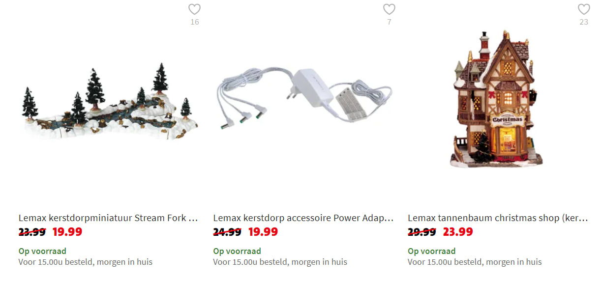 20% Korting op Lemax kerstdorp huisjes en accessoires Aanbiedingen Enlarged image