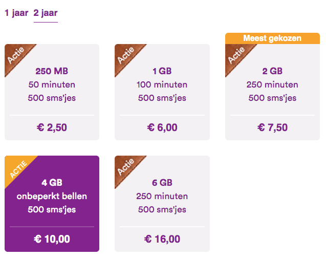 Simpel Simonly aanbieding: 4GB + onbeperkt bellen + 500 smsjes voor €10 Aanbiedingen Enlarged image