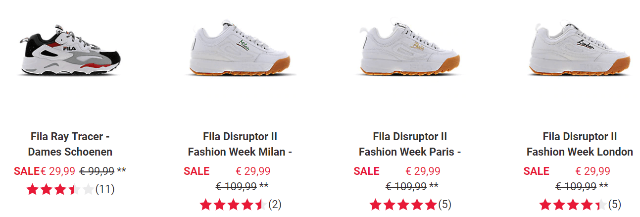 Diverse FILA Sneakers voor €29,99 bij Footlocker Aanbiedingen Enlarged image