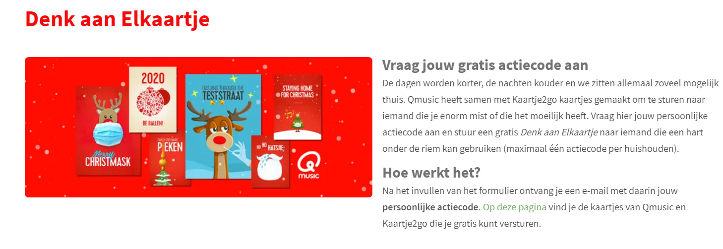 Verstuur een gratis (kerst)kaart Aanbiedingen Enlarged image
