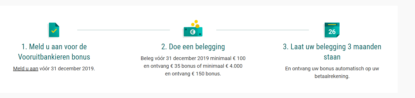 Tot €150 cashback bij ABN beleggen Aanbiedingen Enlarged image