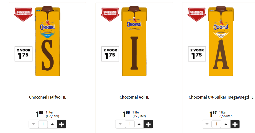 2 pakken chocomel of Fristi voor €1,75 Aanbiedingen Enlarged image