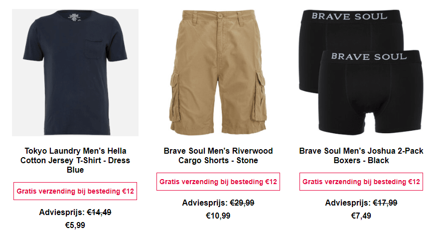Diverse Merk kleding vanaf €5,99 Aanbiedingen Enlarged image