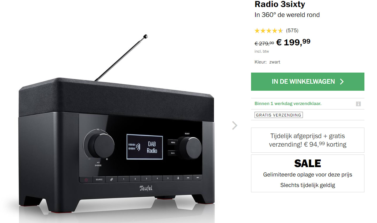 Teufel Radio 3sixty voor €179,99 Aanbiedingen Enlarged image