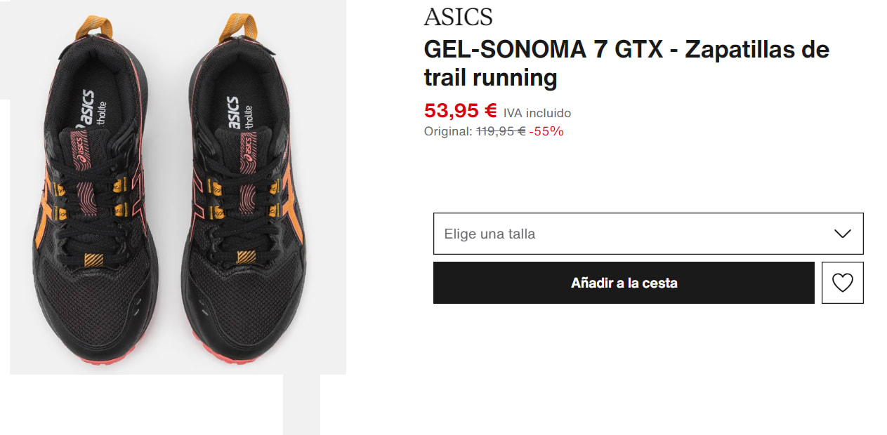 Asics Gel-Sonoma 7 GTX - Zapatillas de trail running Hombre, Envío  gratuito