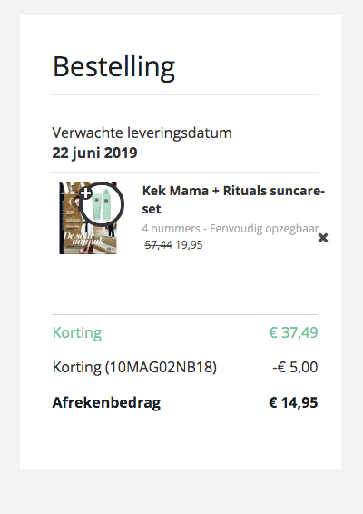 4x Kek Mama met Rituals Suncare-set voor €14,95 door kortingscode Aanbiedingen Enlarged image
