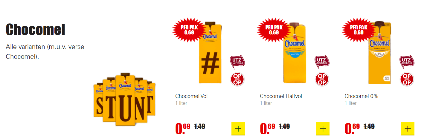 Alle Chocomel voor €0,69 bij Dirk Aanbiedingen Enlarged image