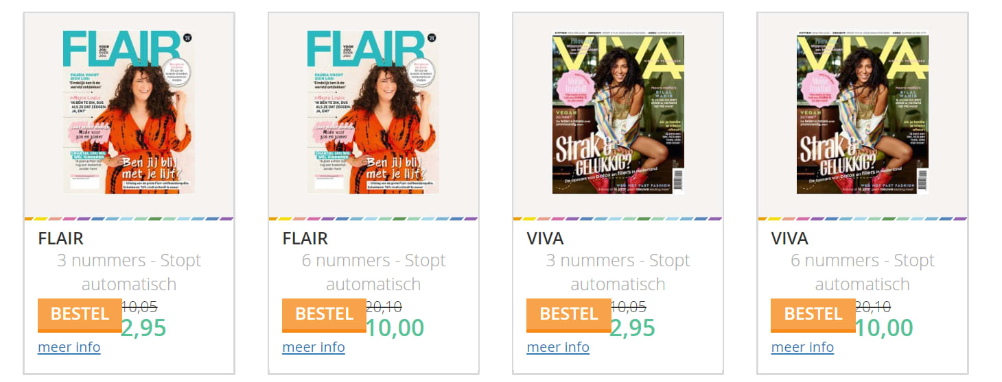 Mini tijdschriften abonnement vanaf €2,95 bij Magazine.nl Aanbiedingen Enlarged image